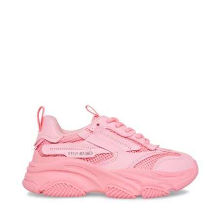 Pink Steve Madden Jpossess Kids' Sneakers | PH 0372ZVI